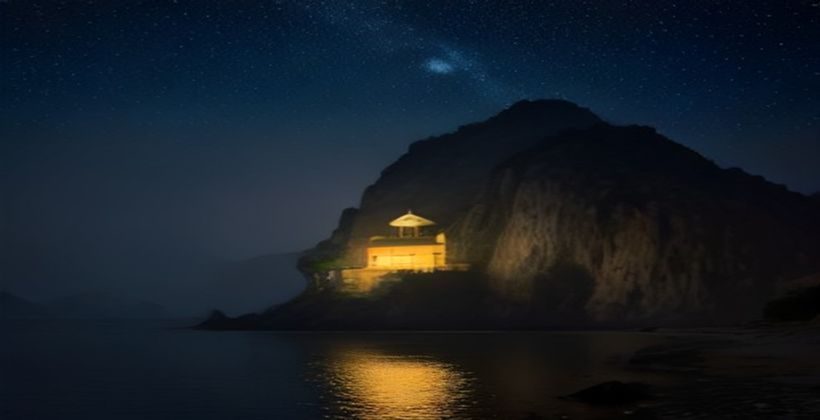 深夜台灯下翻阅漫画书的治愈场景